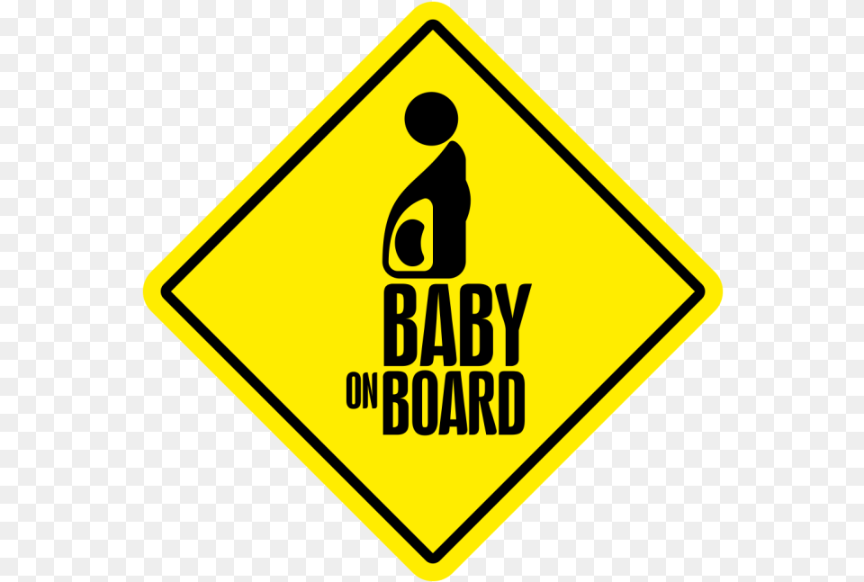 Baby On Board Sign Hidden School Bus Stop Sign, Symbol, Road Sign Free Transparent Png