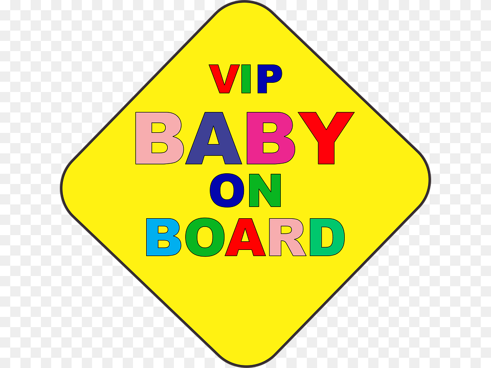 Baby On Board Sign Original Design Child Safety Pbg, Symbol, Road Sign Free Png