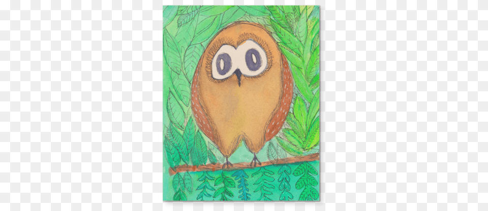 Baby Owl Owl, Art, Painting, Plant, Vegetation Png