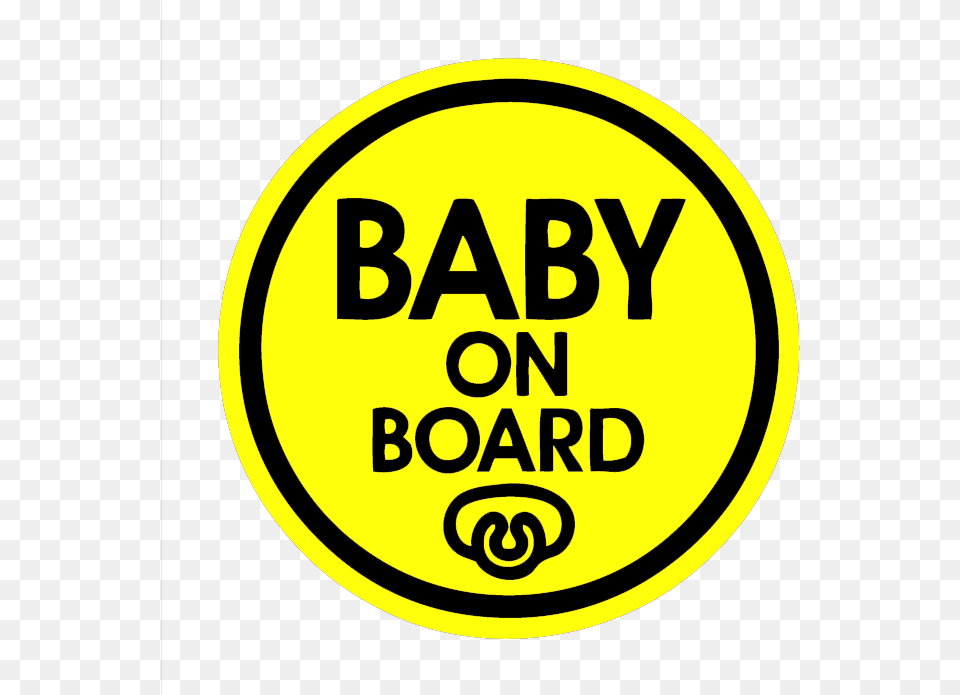 Baby Pacifier Baby On Board Magnet Decal Safety Caution Sign For Car Windows Circle, Logo, Symbol, Disk Free Transparent Png