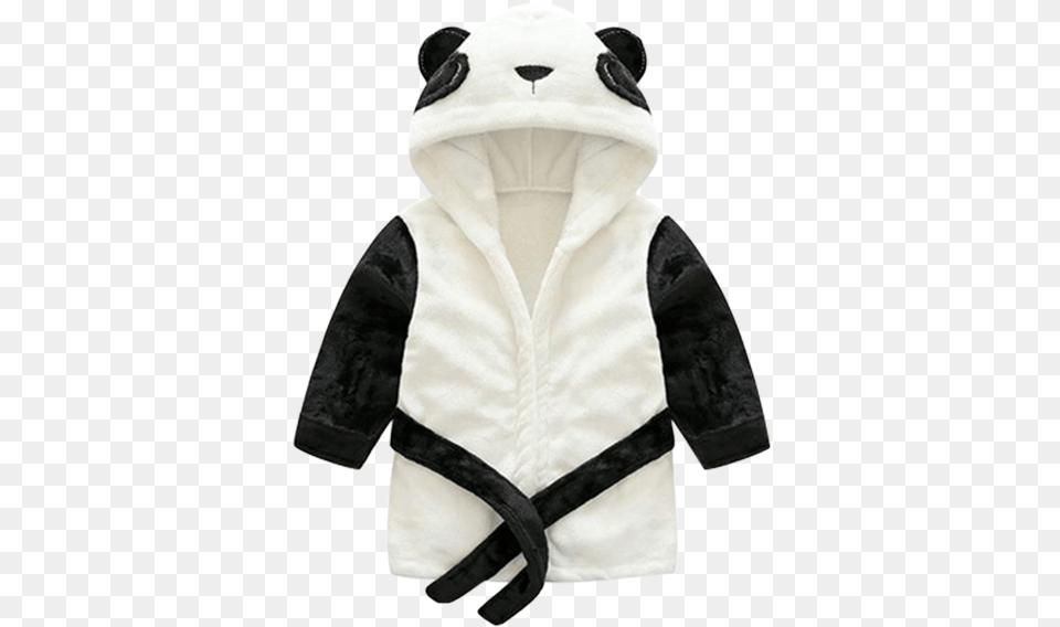 Baby Panda Bathrobe Bata De Para, Clothing, Coat, Sweater, Knitwear Png