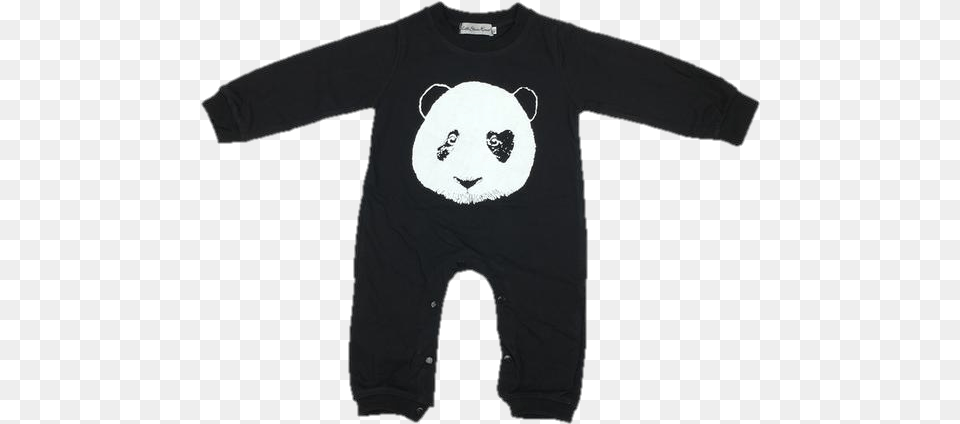 Baby Panda Jumpsuit Clothing, T-shirt, Long Sleeve, Sleeve, Applique Free Png Download