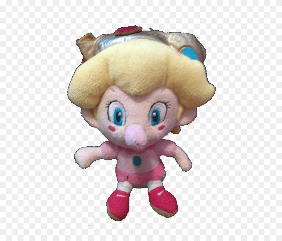 Baby Peach Stuffed Toy, Plush Png