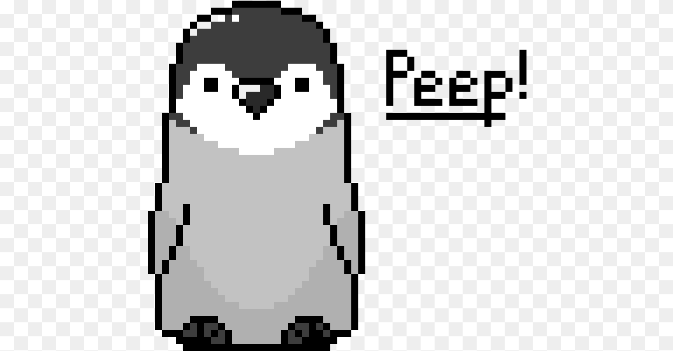 Baby Penguin Pixel Art, Animal, Bird, Qr Code Free Transparent Png