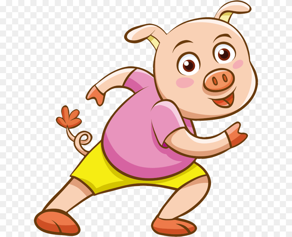 Baby Pig Cartoon Fly And Pig Clip Art, Animal, Fish, Sea Life, Shark Png Image