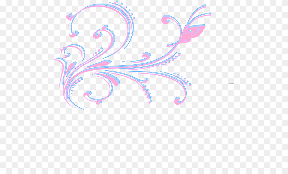 Baby Pink And Blue Floral Svg Clip Arts 600 X 581 Px, Art, Floral Design, Graphics, Pattern Png Image
