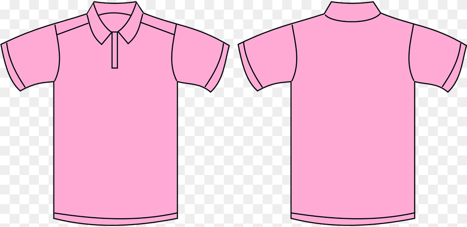 Baby Pink Polo Shirt Template, Clothing, T-shirt, Person Png