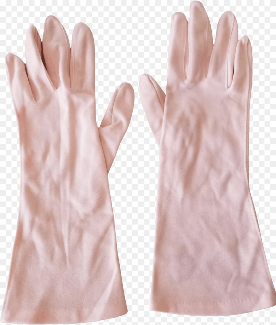 Baby Pink Wrist Length Gloves Safety Glove, Clothing Free Png Download
