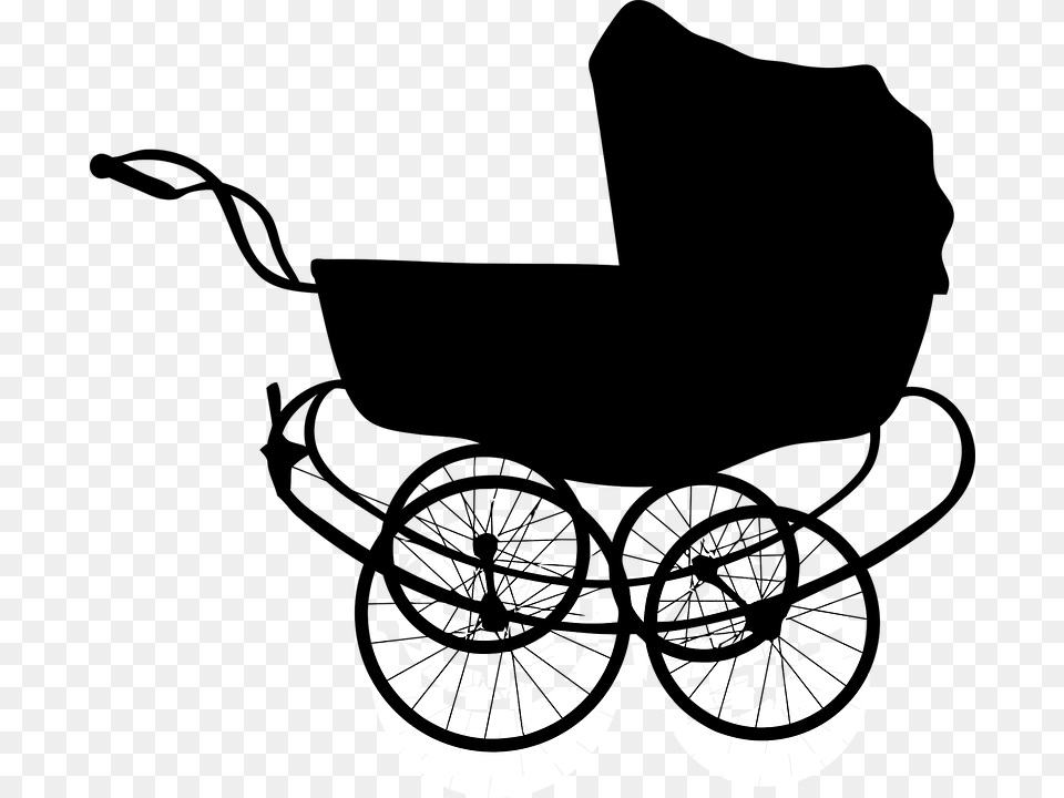 Baby Pram Clipart, Machine, Spoke, Wheel, Carriage Png Image