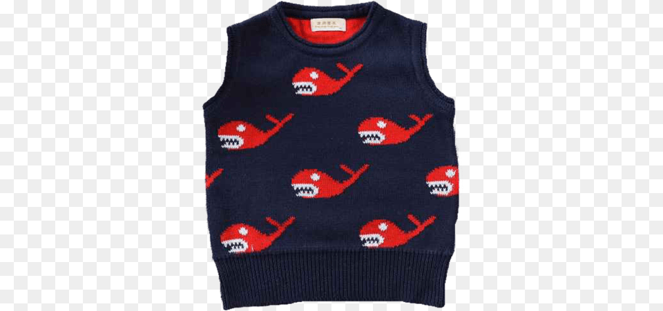 Baby Quotwhalequot Vest Sweater, Clothing, Knitwear, T-shirt Png