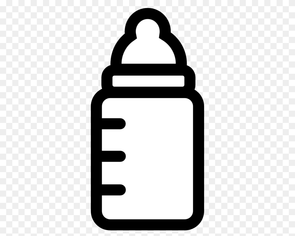 Baby Rattle Baby Bottle Clipart Black And White, Jar Free Png Download