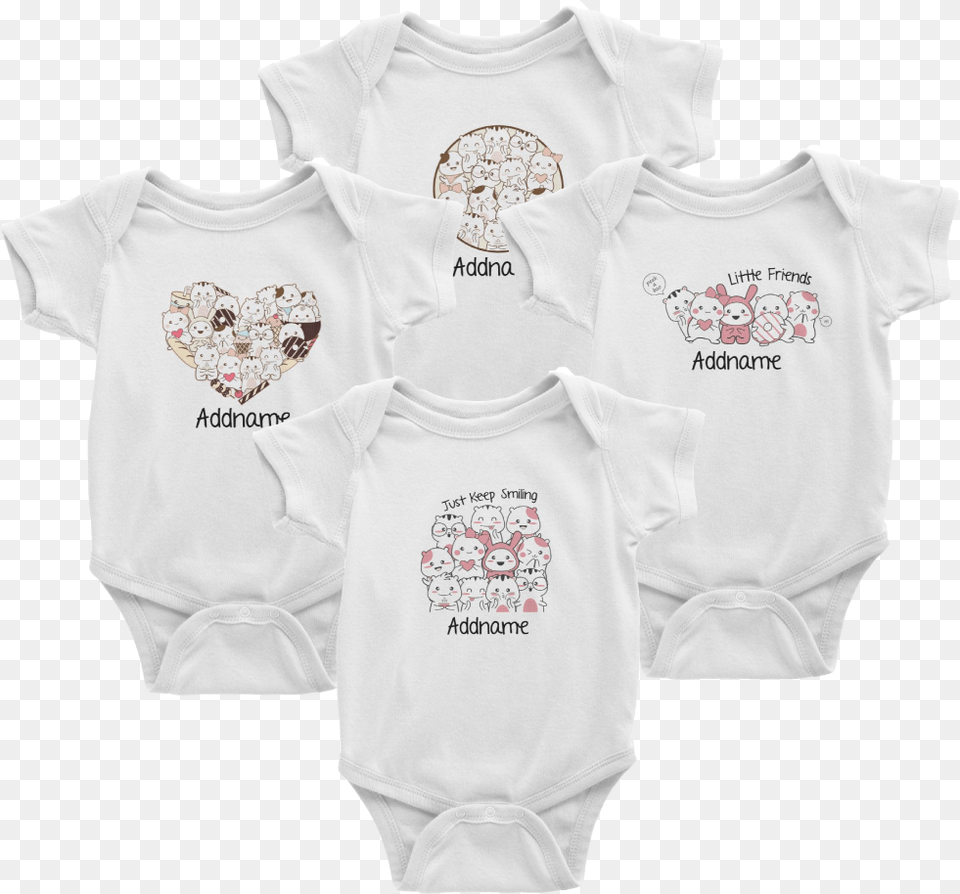 Baby Romper Cute Animal Friends Girl, Clothing, T-shirt, Undershirt Free Transparent Png