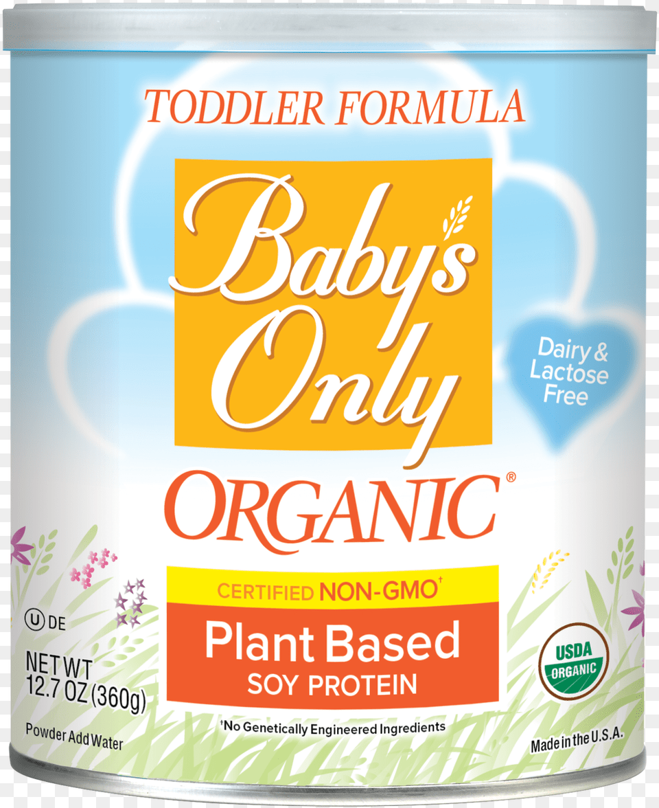 Baby S Only Organic Plant Based Soy Toddler Formula Infant Formula, Tin Free Transparent Png