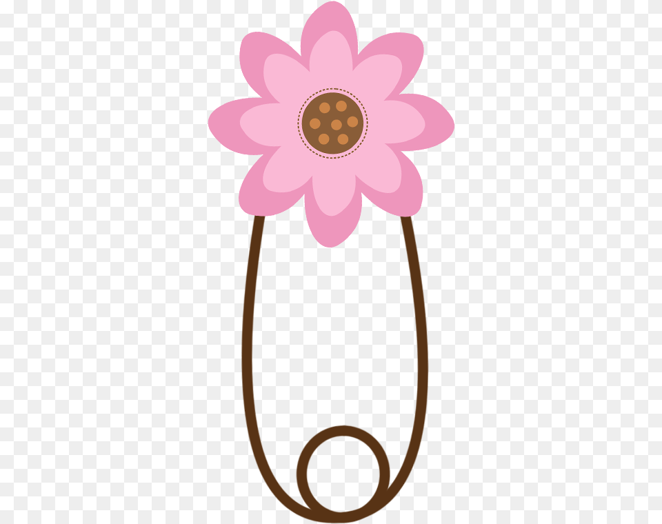 Baby Safety Pins Pink Pin, Anemone, Dahlia, Flower, Plant Free Png Download