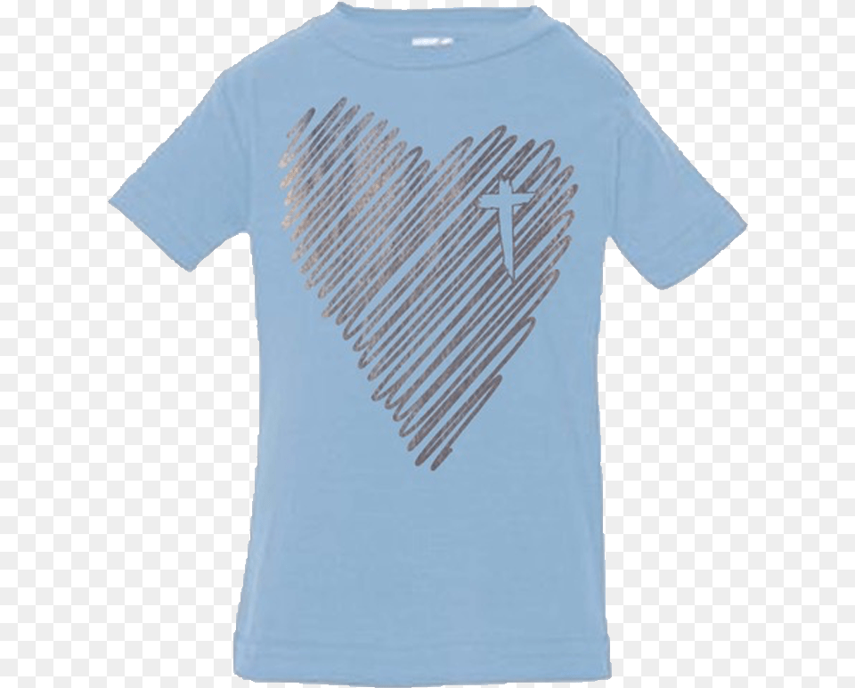 Baby Scribble Heart Tee Parrot, Clothing, Shirt, T-shirt Png