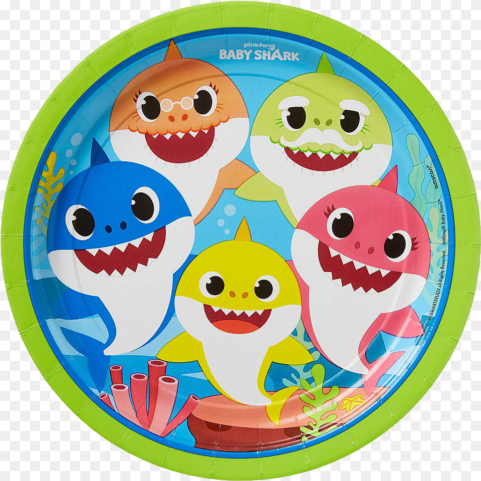 Baby Shark Baby Shark Party Decorations, Food, Meal, Dish, Toy Free Png