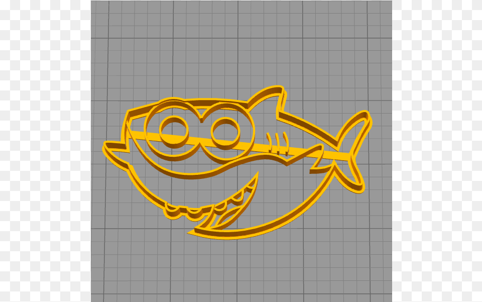 Baby Shark Cookie Cutter Stl, Logo, Emblem, Symbol Free Png