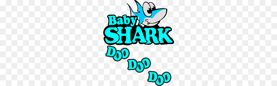 Baby Shark Doo Doo Doo Blue T Shirt Arm Candy Bag Nz, Text, Turquoise Free Png