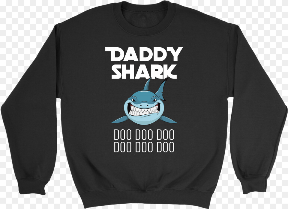 Baby Shark Doo Doo Doo Daddy Shark College Dropout Crew Neck, Clothing, Knitwear, Long Sleeve, Sleeve Free Png Download