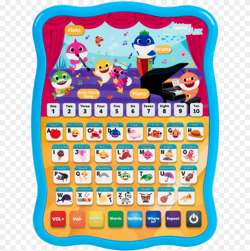 Baby Shark Learning Pad Wowwee, Text Free Png