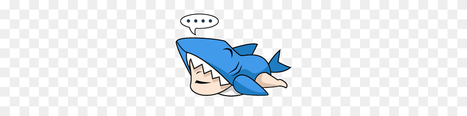 Baby Shark Line Stickers Line Store, Animal, Sea Life, Fish Free Png