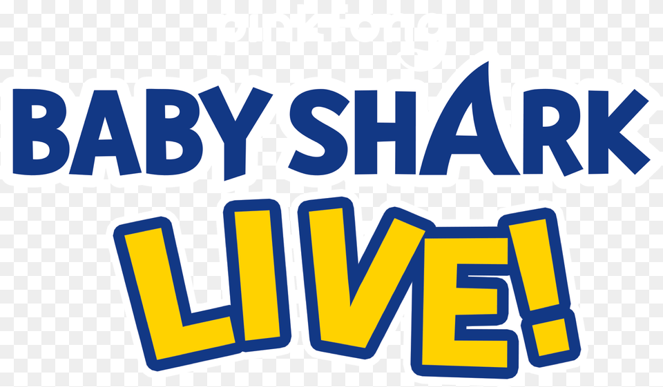 Baby Shark Live Press, Sticker, Logo, Text, Gas Pump Png Image