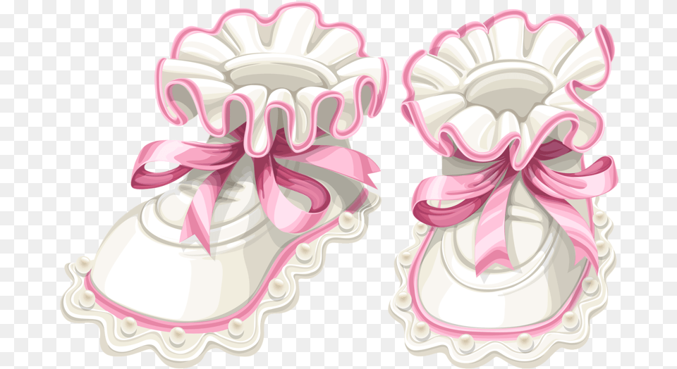 Baby Shoes Clipart Pink Baby Booties Clipart, Clothing, Footwear, Shoe, Sneaker Png