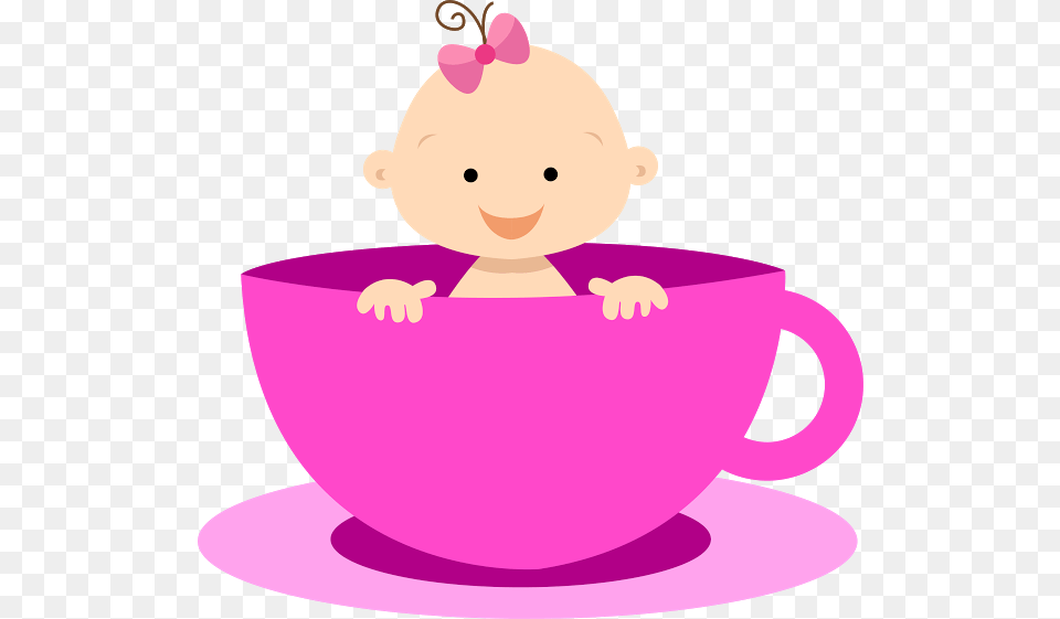 Baby Shower, Cup, Saucer, Animal, Bear Free Png