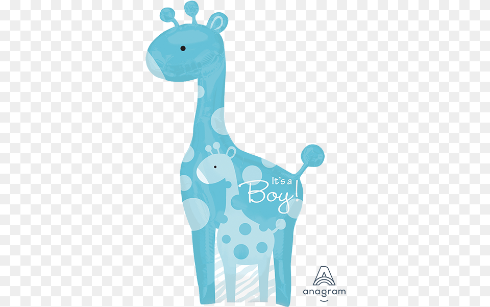 Baby Shower Blue Giraffe, Smoke Pipe, Animal, Mammal Free Png