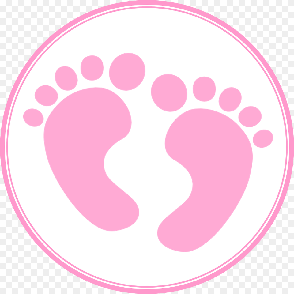 Baby Shower Clipart, Disk, Footprint Free Png Download