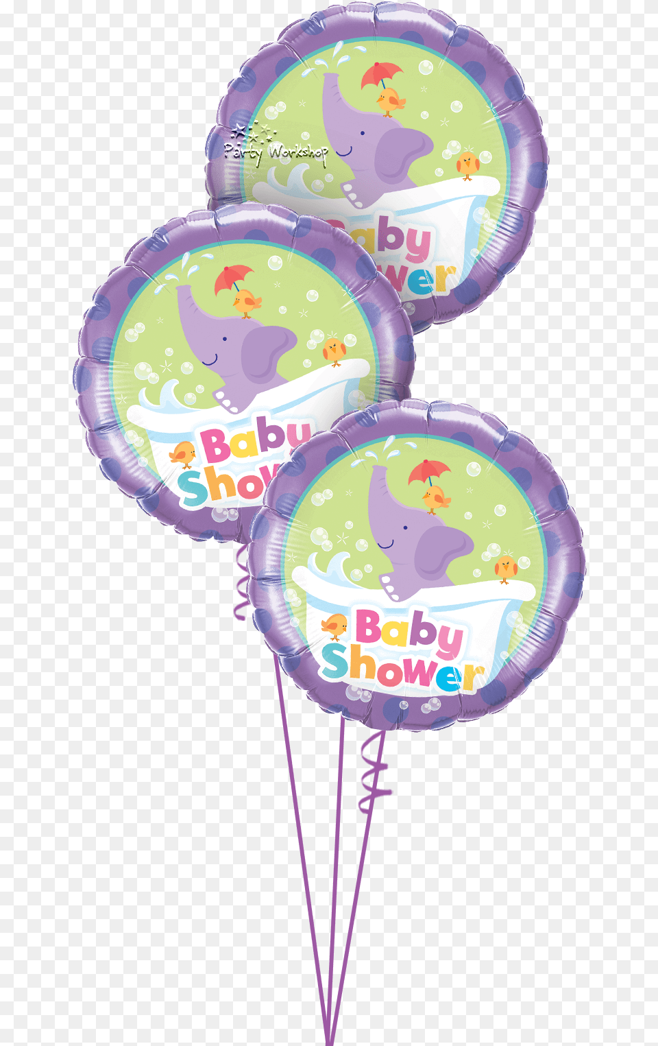 Baby Shower Elephant, Balloon, Plate, Toy Free Png