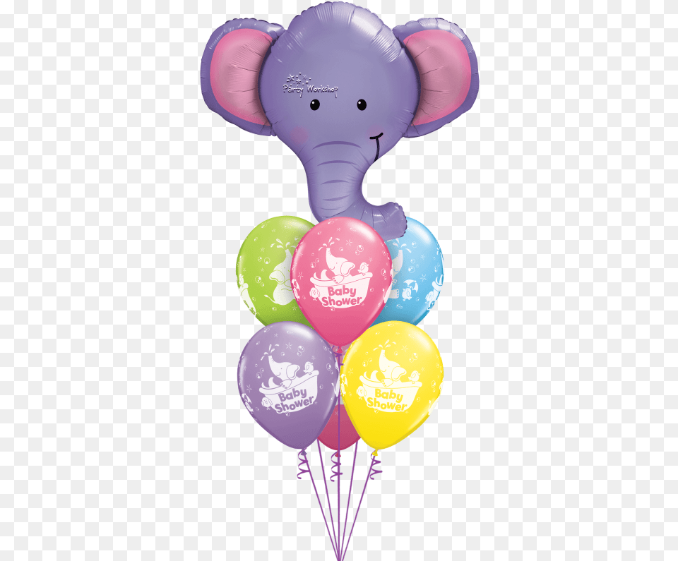 Baby Shower Elephant Luxury Elephant With Balloon Png Image