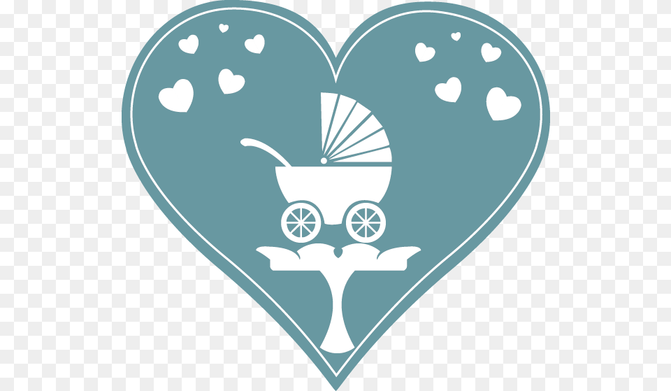 Baby Shower Icon, Heart, Disk Free Png