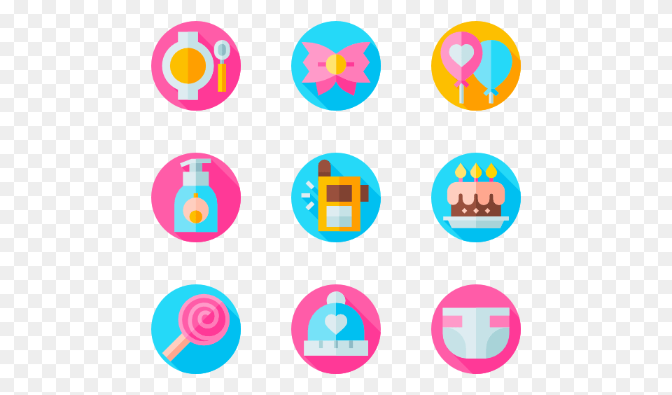 Baby Shower Icon Packs, Food, Sweets, Rattle, Toy Free Png