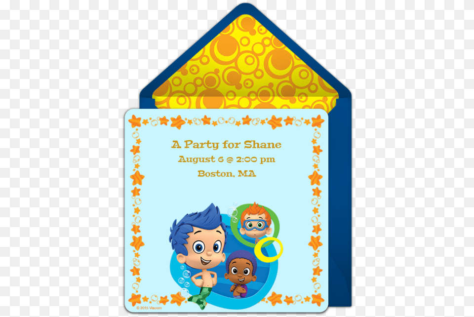 Baby Shower Invitation Bubble Guppies, Envelope, Greeting Card, Mail, Text Free Transparent Png