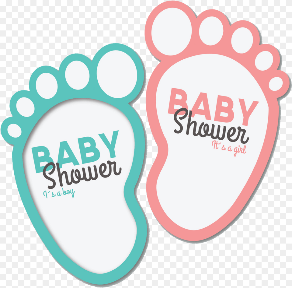 Baby Shower Logo, Footprint Png