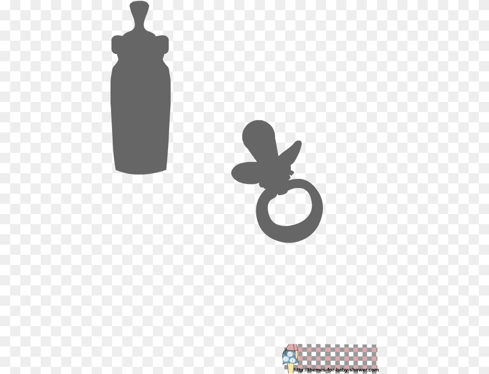 Baby Shower Stencil Of Baby Bottle And Pacifier Stencils For Baby Showers, Person, Smoke Pipe Free Png Download