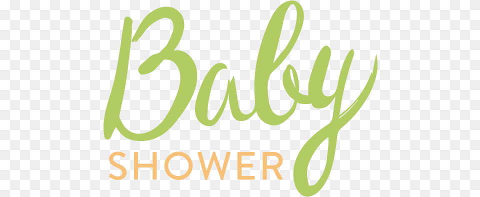 Baby Shower Text Graphic Baby Shower Text, Green Free Transparent Png