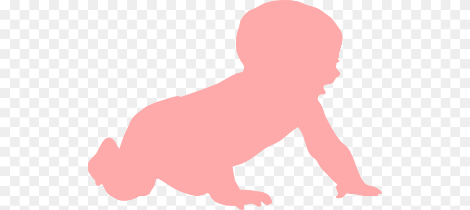 Baby Silhouette Clip Art, Person, Crawling Free Png Download