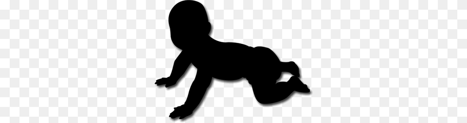 Baby Silhouette Silhouette Baby, Gray Free Png
