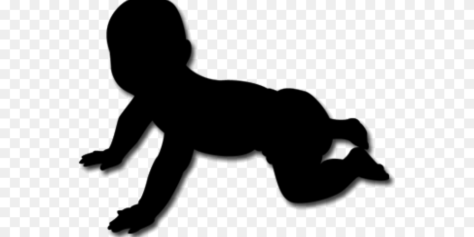 Baby Silhouettes, Gray Free Png