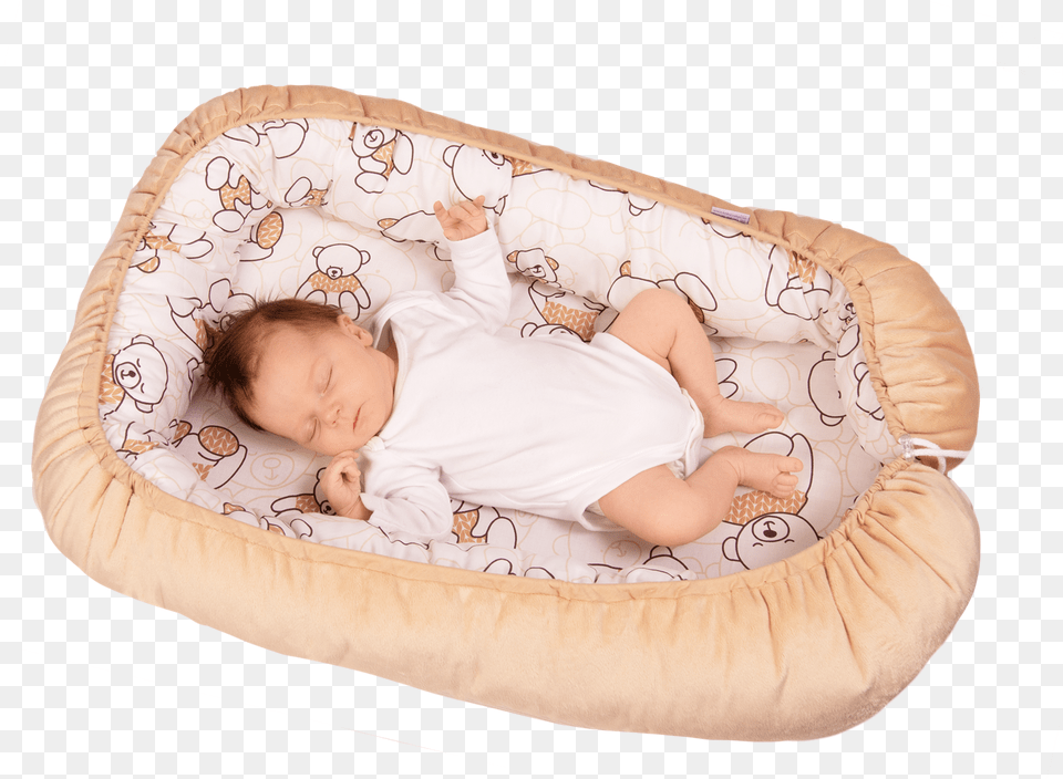 Baby Sleeping, Crib, Furniture, Infant Bed, Person Free Png