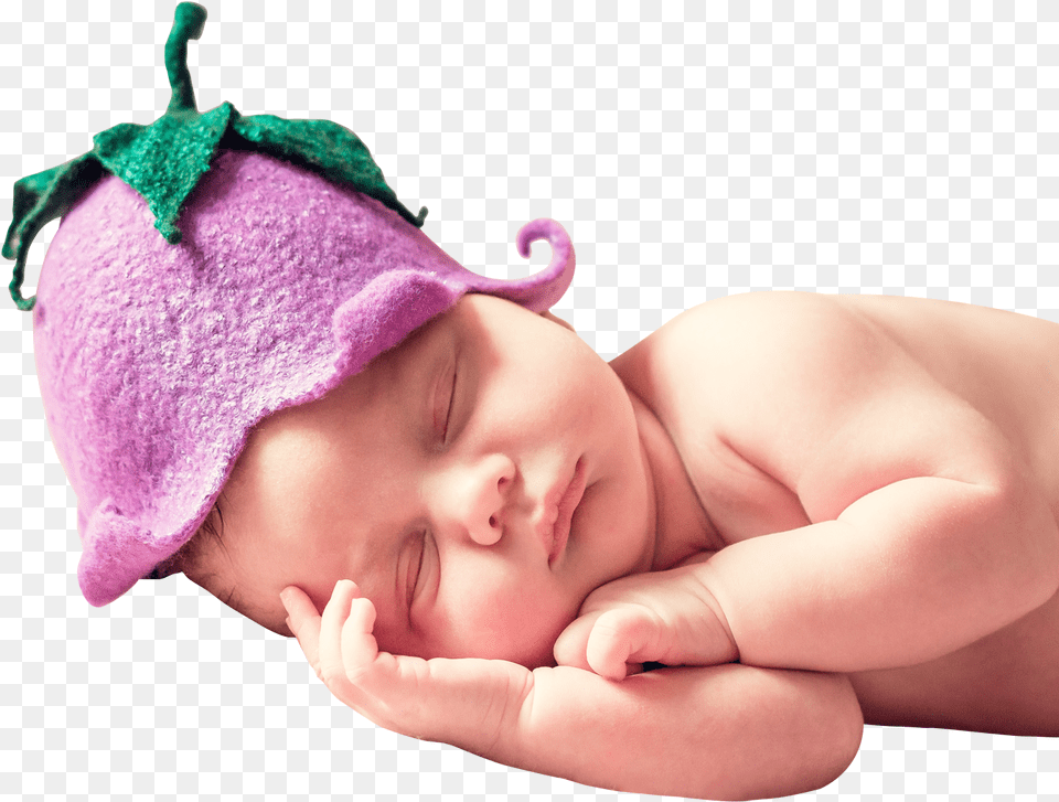 Baby Sleeping, Person, Clothing, Newborn, Hat Png