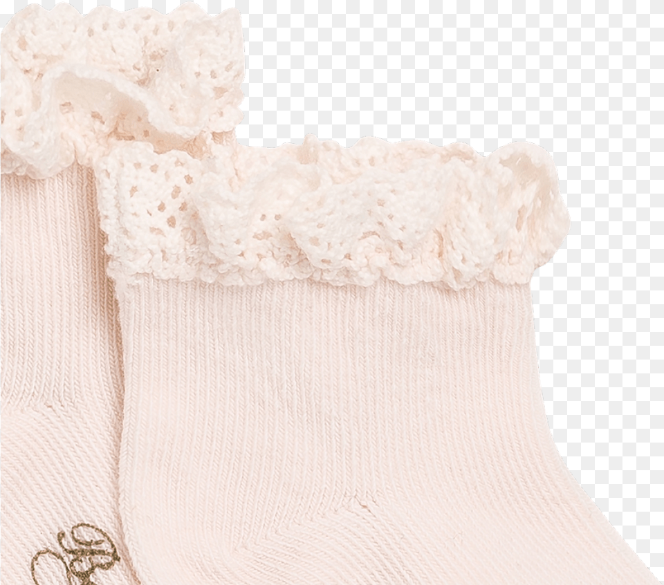 Baby Socks With Lace Milk White Lace, Clothing, Hosiery, Adult, Bride Free Png