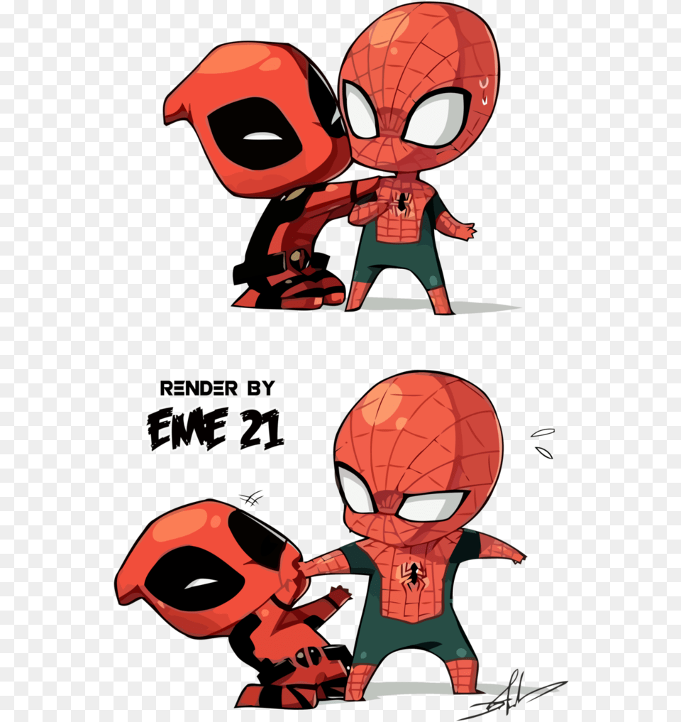 Baby Spiderman And Deadpool, Book, Comics, Publication, Alien Free Transparent Png