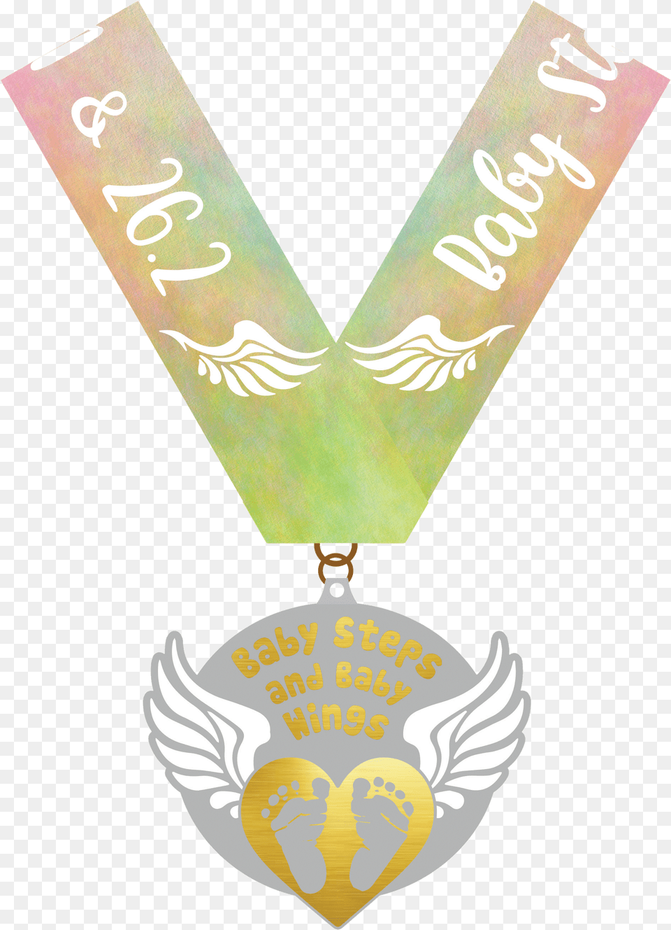 Baby Steps And Baby Wings 1 Mile 5k 10k Baby Steps And Baby Wings 1 Mile 5k 10k 131, Gold, Accessories, Business Card, Paper Free Png Download