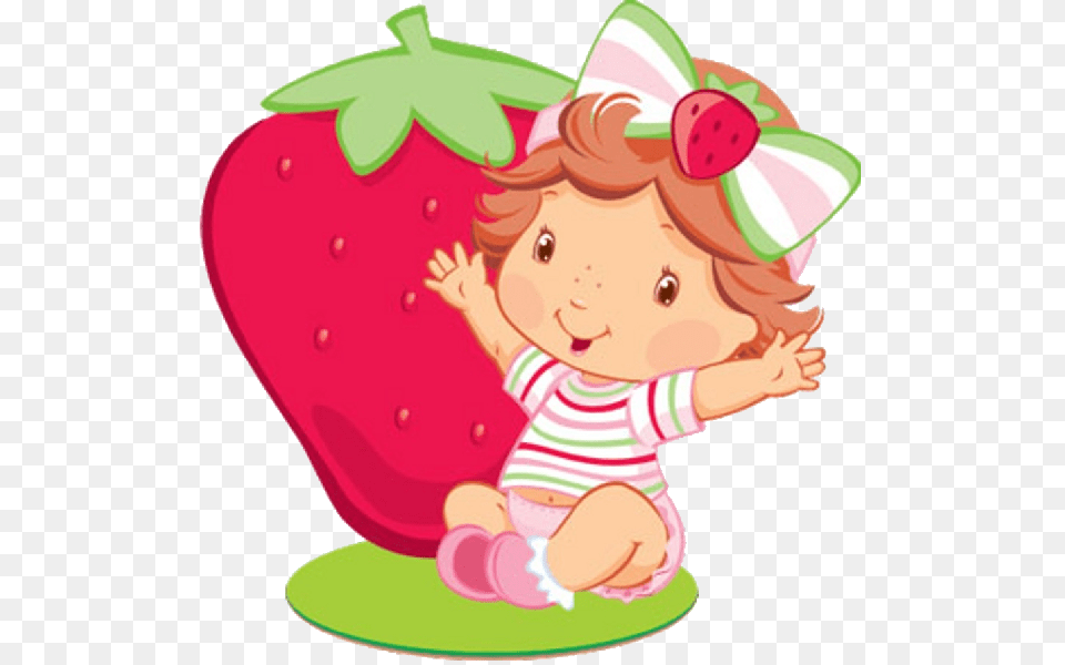 Baby Strawberry Shortcake Imag Topo De Bolo Moranguinho, Berry, Food, Fruit, Plant Png