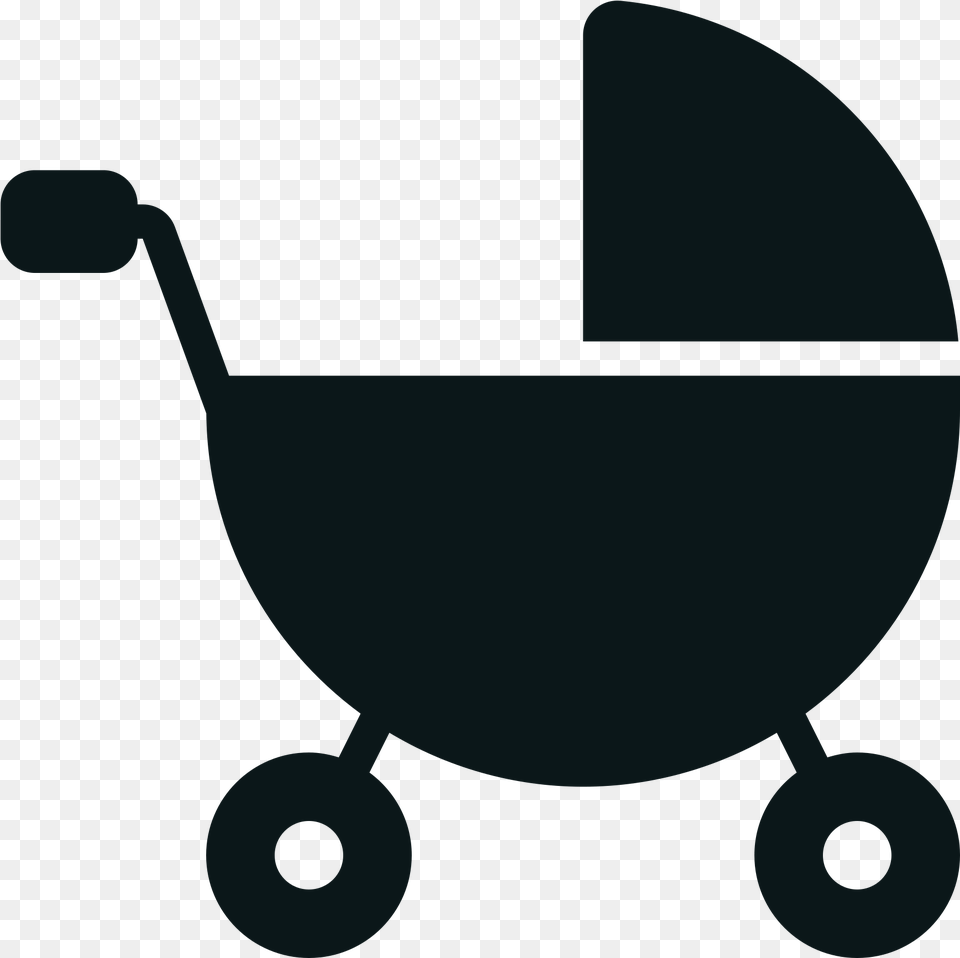 Baby Stroller Clipart Black And White Baby Stroller Icon, Bed, Furniture Png Image