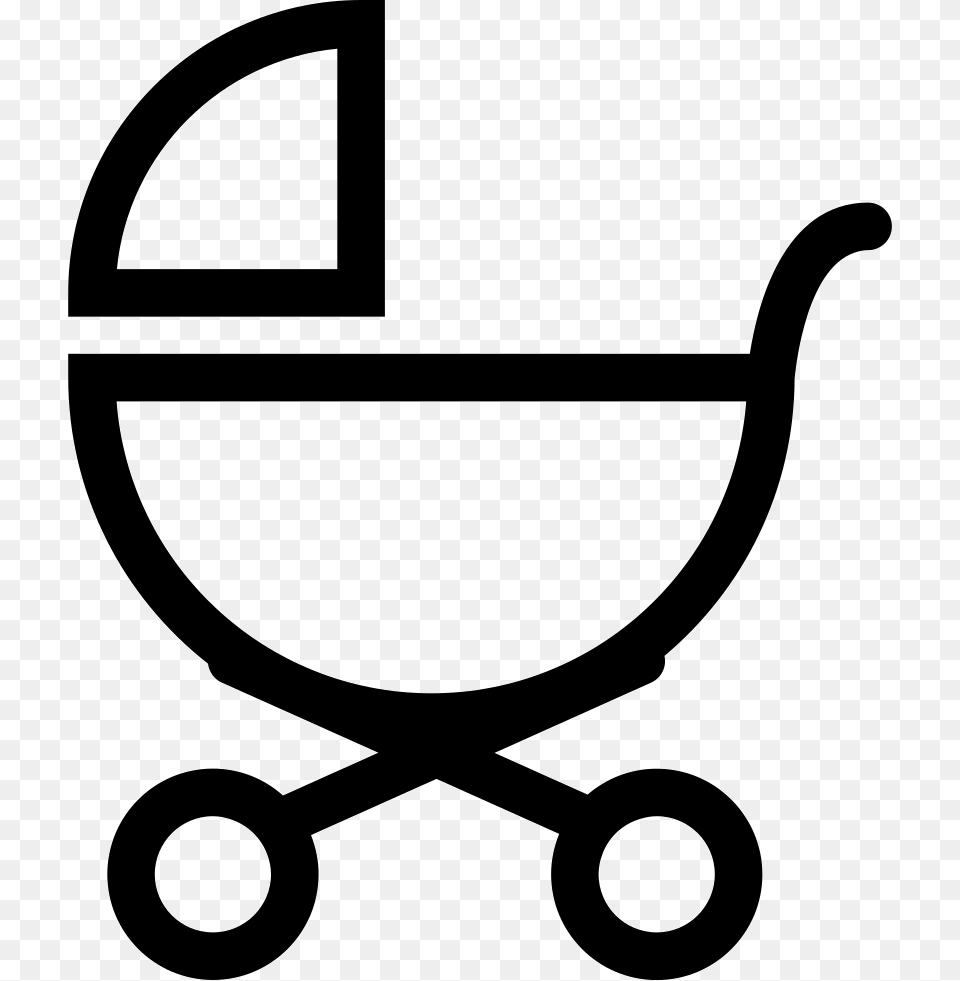 Baby Stroller Outline Of Side View Comments Voc Vai Ser Vov, Stencil, Device, Grass, Lawn Free Transparent Png