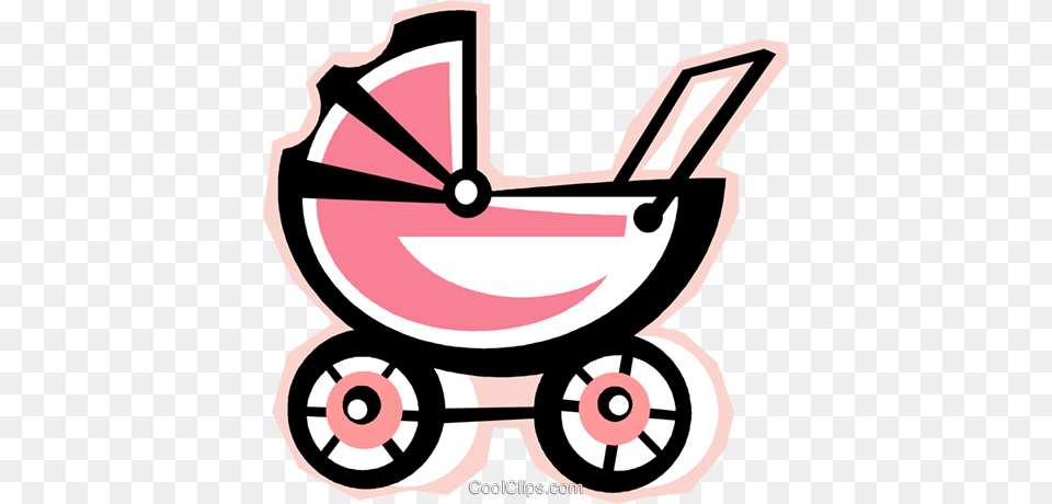 Baby Stroller Royalty Vector Clip Art Illustration, Device, Grass, Lawn, Lawn Mower Png